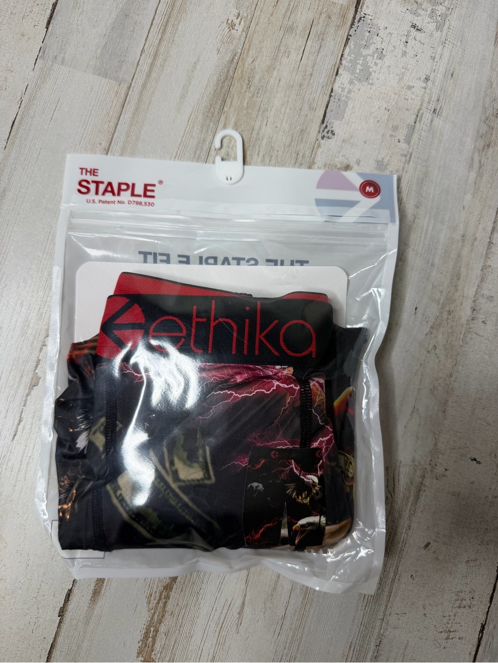 ethika Black and Red Boxer Briefs